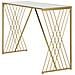Console Easy In Ferro, Mdf E Specchio Dorato — 120x40x80 Cm - Foto miniatura 3