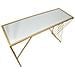 Console Easy In Ferro, Mdf E Specchio Dorato — 120x40x80 Cm - Foto miniatura 5