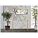Console Easy In Ferro, Mdf E Specchio Dorato — 120x40x80 Cm - Foto miniatura 8