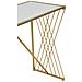 Tavolo Consolle Vkh624-oro-metallo-120x40x80 Cm - Foto miniatura 4