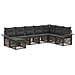 Set Divano da Giardino 8 pcs Grigio polyrattan - Foto miniatura 1
