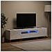 Mobile TV LED a 5 pezzi Bianco Lucido Legno ingegnerizzato - Foto miniatura 3