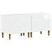 Mobile TV LED a 5 pezzi Bianco Lucido Legno ingegnerizzato - Foto miniatura 4