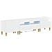 Mobile TV LED a 5 pezzi Bianco Lucido Legno ingegnerizzato - Foto miniatura 1