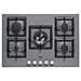 Piano Cottura PMSP75173CS a Gas 5 Fuochi Gas da 75 cm Colore Titanio - Foto miniatura 3