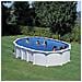 Piscina Ovale Haiti, Liner Blu 40/100, Filtro Sabbia, Bianca 730x375xh. 132 Cm - Foto miniatura 3