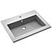Lavandino In Granito 600x450x120 Mm Grigio - Foto miniatura 2