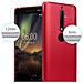 Custodia Compatibile Con Nokia 6.1 2018 In Rosso Metallico - Coperchio Protettivo In Silicone Tpu Flessibile - Foto miniatura 3