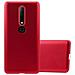 Custodia Compatibile Con Nokia 6.1 2018 In Rosso Metallico - Coperchio Protettivo In Silicone Tpu Flessibile - Foto miniatura 4