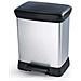 Cesto Con Pedale Per Segregazione Curver Deco Bin Metallizzato 10 + 18l - Foto miniatura 3
