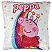 Peppa Pig - Cuscino Con Paillette, Colore: Rosa, 30 X 30 Cm - Foto miniatura 2