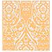 Tappeto Da Esterni Arancione E Bianco 80x150 Cm In Pp - Foto miniatura 6