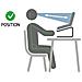 Supporto Per Notebook Da 15,6 Pollici In Alluminio Con Cuscinetti Antiscivolo, Nero - Foto miniatura 4