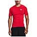 Heatgear Armour Short Sleeve, Uomo, Rosso, Magliette A Compressione, Numero: M Eu - Foto miniatura 3