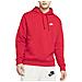 Felpa Da Uomo Con Cappuccio Club Fleece Rossa Taglia Xxl Codice Bv2654-657 - Foto miniatura 1