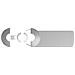 Viewlite Link Docking Station USB-C UK - Opzione 902 Colore Argento / Bianco - Foto miniatura 8