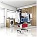 Asciugabiancheria Multifunzione 25m Ultima 3 Livelli Nero E Acciaio Inox - Foto miniatura 7
