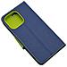 Maxy Custodia Book Orizzontale Silicone Case Per Apple Iphone 13 Pro Navy-lime - Foto miniatura 3