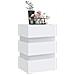Comodino con Luci LED Bianco 45x35x67 cm in Legno Multistrato - Foto miniatura 4