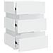 Comodino con Luci LED Bianco 45x35x67 cm in Legno Multistrato - Foto miniatura 6