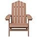Sedia Da Giardino Con Tavolo Adirondack In Hdpe Marrone - Foto miniatura 4