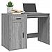 Scrivania Grigio Sonoma 100x49x75 Cm In Legno Multistrato - Foto miniatura 2