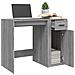 Scrivania Grigio Sonoma 100x49x75 Cm In Legno Multistrato - Foto miniatura 10