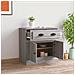 Credenza Grigio Sonoma 70x35,5x67,5 Cm In Legno Multistrato - Foto miniatura 3