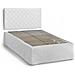 Letto Piazza E Mezza Cleide, Set Testata In Ecopelle Con Rete Ortopedica E Mantovana, 100% Made In Italy, Con Materasso Incluso, Cm 120x190, Bianco - Foto miniatura 3