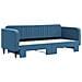 Divano Letto Con Letto Estraibile Blu 80x200 Cm In Velluto - Foto miniatura 3