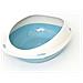 Lettiera Toilette Per Gatti Ovale 57x40x19cm Modello 700089 Colore Azzurro - Foto miniatura 1