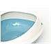 Lettiera Toilette Per Gatti Ovale 57x40x19cm Modello 700089 Colore Azzurro - Foto miniatura 3