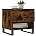 Tavolini Salotto 2pz Rovere Fumo 50x46x50 Cm Legno Multistrato - Foto miniatura 3