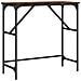 Tavolino Consolle Rovere Fumo 75x32x75 Cm In Legno Multistrato - Foto miniatura 2