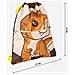 Zaino A Sacca Per Bambini Marrone Ocra 27 X 33 Cm - Foto miniatura 2