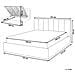 Letto Contenitore Tessuto Dreux 180 X 200 Cm Beige - Foto miniatura 7