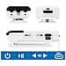 Amplificatore Bluetooth Da 30 Db Per Tv, Pc E Cellulari Con Microfono, Bianco - Foto miniatura 4