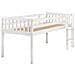 Letto Rialzato Legno Bianco 90 X 200 Cm Peipin - Foto miniatura 4
