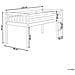 Letto Rialzato Legno Bianco 90 X 200 Cm Peipin - Foto miniatura 8