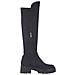 Black Casual Closed Boots Stivali Tessile Scarpe Donna Nero Eu 37, 1-25506-29 001 - Foto miniatura 3
