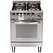 Cucina Elettrica P66MFT /CI 4 Fuochi a Gas Forno Elettrico Multifunzione Termoventilato Classe A Dimensioni 60 x 60 cm Colore Acciaio inox - Foto miniatura 1