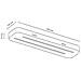 Lampada A Soffitto Fiandre - Marrone - Legno - 55x13x3,5 Cm - Foto miniatura 3