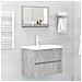 Lusso Casadino -  Specchio Da Bagno Grigio Cemento 60x10,5x37cm Legno Multistrato - Foto miniatura 5