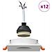 Faretti Incassati 12 pcs Quadrati GU10 Bianchi 91x91 mm - Foto miniatura 4