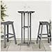 Tavolo da Bar Grigio Chiaro 55x55x107 cm HDPE - Foto miniatura 3