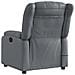 Poltrona Massaggiante Elettrica Reclinabile Grigio Similpelle - Foto miniatura 5