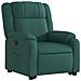 Poltrona Alzapersona Reclinabile Elettrica Verde Scuro Tessuto - Foto miniatura 4
