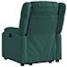 Poltrona Alzapersona Reclinabile Elettrica Verde Scuro Tessuto - Foto miniatura 5