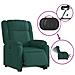 Poltrona Alzapersona Reclinabile Elettrica Verde Scuro Tessuto - Foto miniatura 6