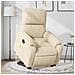 Poltrona Alzapersona Reclinabile Elettrica Crema in Microfibra - Foto miniatura 2